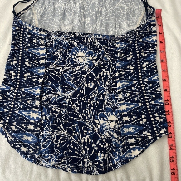 NWT Free‎ People [SZ Large ] Madagascar Halter Tank Top in Indigo Blue - Picture 12 of 12